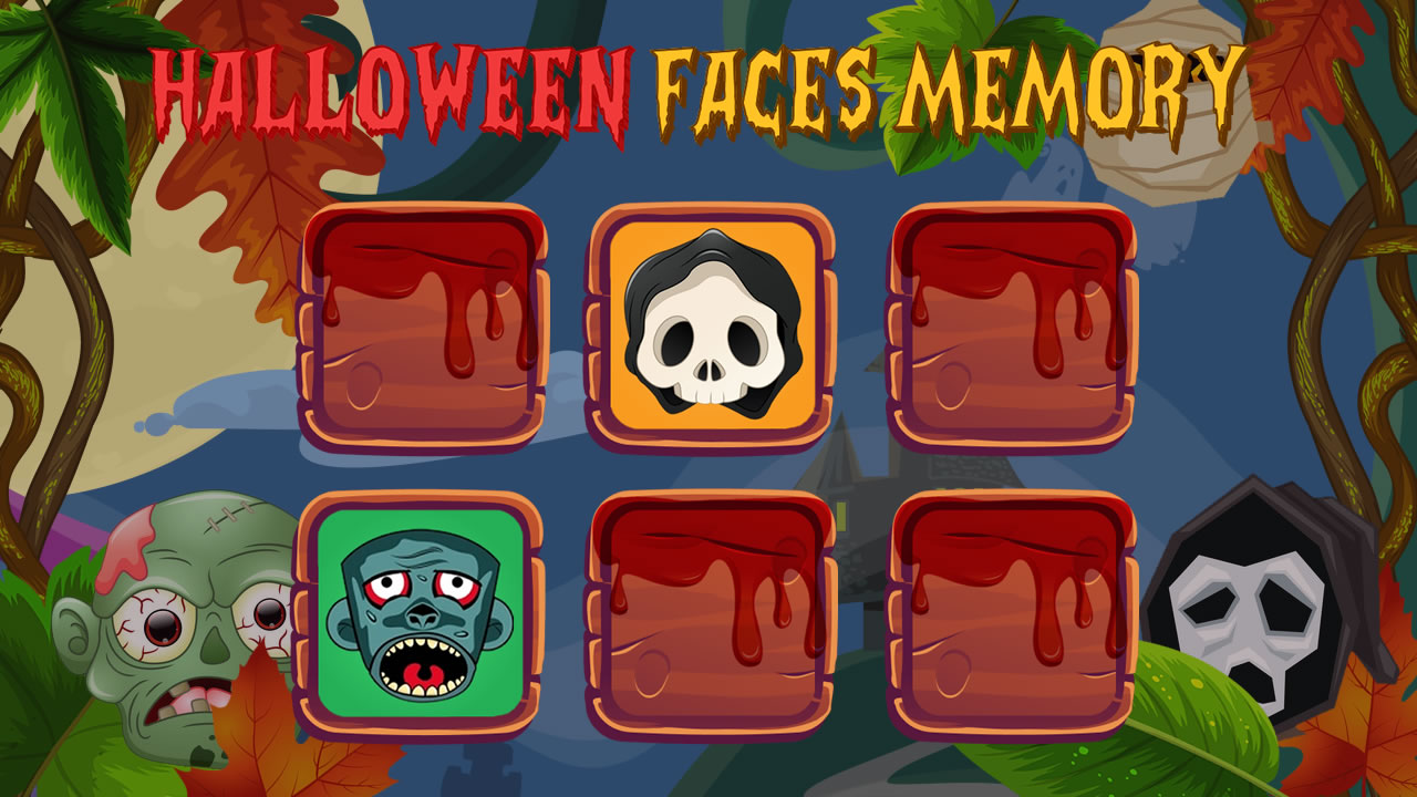 Image Halloween Faces Memory